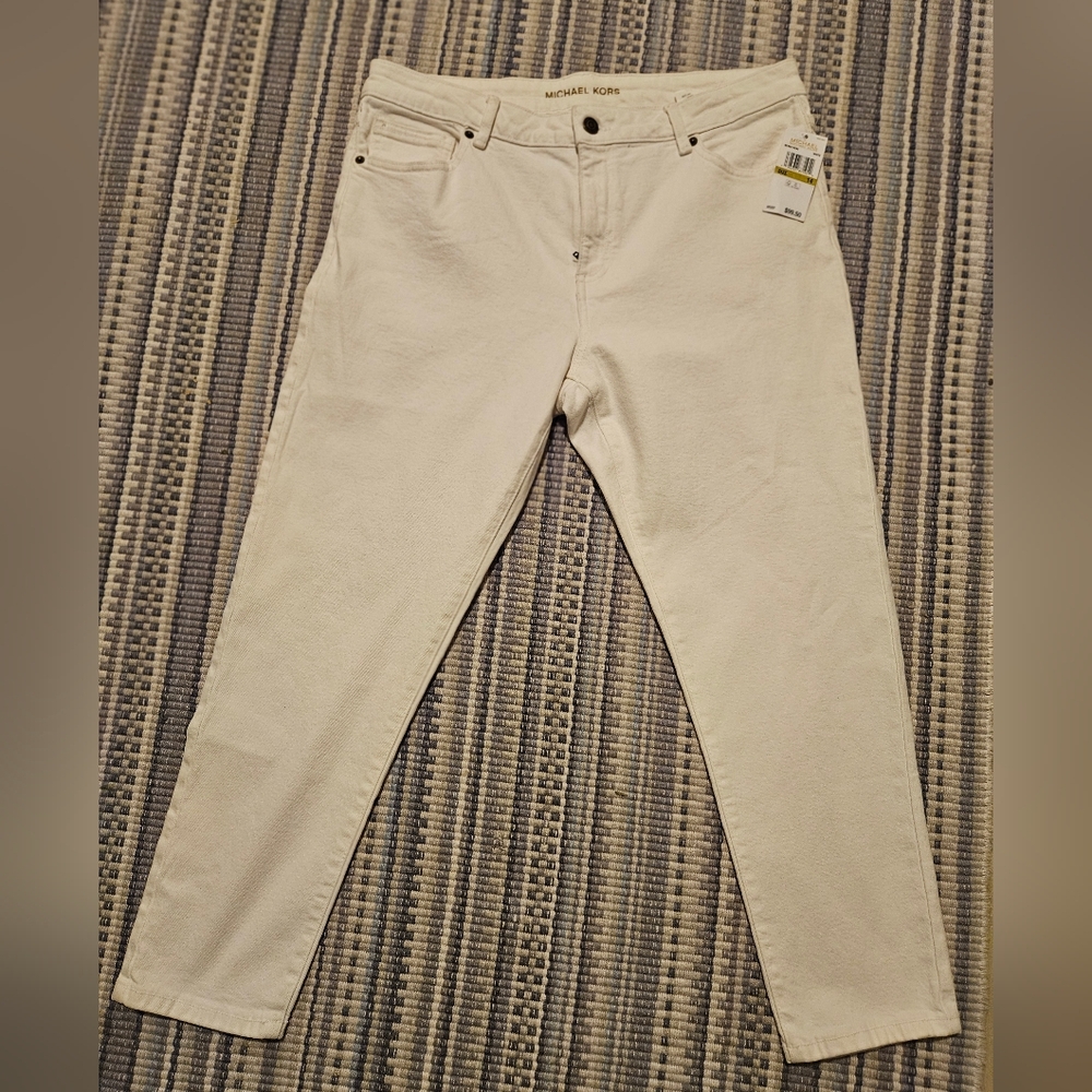 Michael Kors White denim jeans size14
